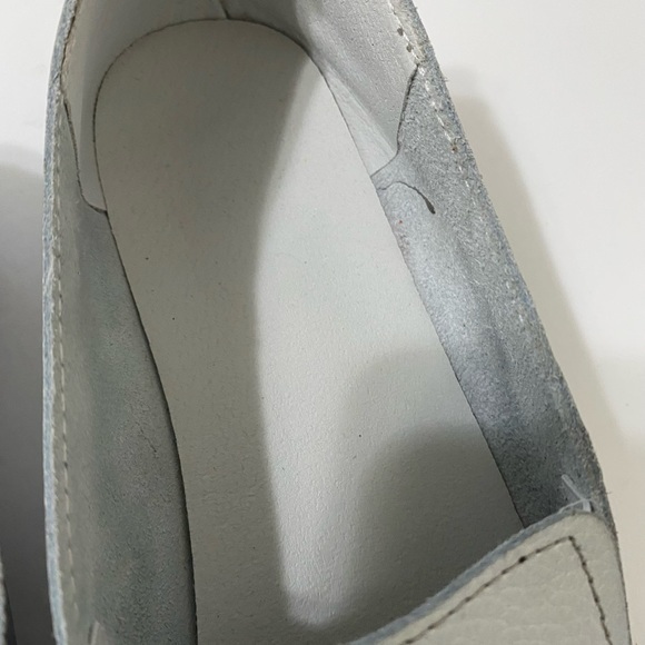 Silver Orthopedic Leather Flats Size 40 - Picture 8 of 12